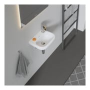 Duravit Lavabo mural D-Code 36x27 cm, avec trop-plein, trou de robinet à droite, blanc-4