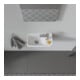 Duravit Lavabo mural D-Neo 40x22 cm, gauche, sans trop-plein, avec trop-plein, blanc-2