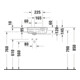 Duravit Lavabo mural D-Neo 40x22 cm, gauche, sans trop-plein, avec trop-plein, blanc