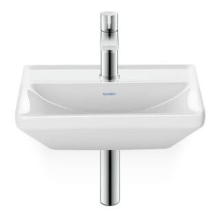 Duravit Lavabo mural D-Neo 45x33,5 cm, sans trop-plein, avec trou robinet, blanc