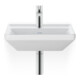 Duravit Lavabo mural D-Neo 45x33,5 cm, sans trop-plein, avec trou robinet, blanc-3