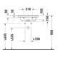 Duravit Lavabo mural D-Neo 50x40 cm, avec trop-plein, HLP, sans trou de robinet, blanc