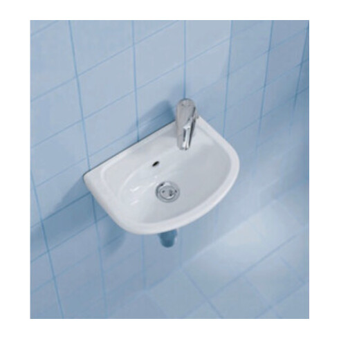 Duravit Lavabo mural Duraplus Compact 36,5x26,5 cm, 2 trous, avec trop-plein, blanc