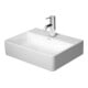 Duravit Lavabo mural DuraSquare 45x35 cm, sans trop-plein, avec trop-plein latéral, sans trou de robinet, blanc-1