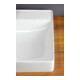 Duravit Lavabo mural DuraSquare 45x35 cm, sans trop-plein, avec trop-plein latéral, sans trou de robinet, blanc