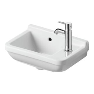 Duravit Lavabo mural Starck 3 40x26cm, EV droite, avec trop-plein, trou robinet, blanc