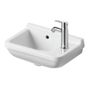 Duravit Lavabo mural Starck 3 40x26cm, EV droite, avec trop-plein, trou robinet, blanc