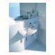 Duravit Lavabo mural Starck 3 40x26cm, EV droite, avec trop-plein, trou robinet, blanc