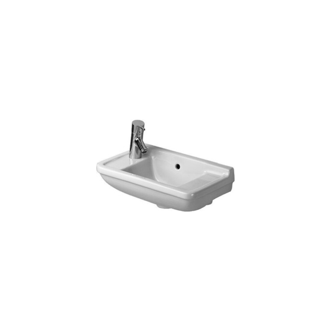 Duravit Lavabo mural Starck 3 50x26 cm, 2 trous prévus, avec trop-plein, blanc