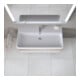 Duravit Lavabo Qatego 100x47 cm, blanc hgl, avec trou robinet, trou robinetterie-2