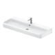 Duravit Lavabo Qatego 120x47 cm, avec trou robinet, blanc brillant-1