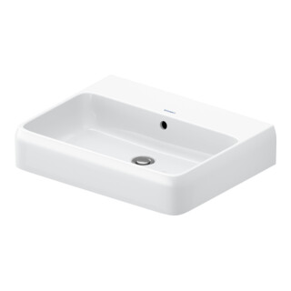 Duravit Lavabo Qatego 60x47cm, blanc, sans robinet, avec trop-plein, trou robinet