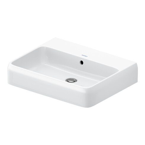Duravit Lavabo Qatego 60x47cm, blanc, sans robinet, avec trop-plein, trou robinet