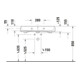 Duravit Lavabo Qatego 80x47 cm, blanc brillant, sans trou de robinetterie, avec trop-plein, trou de robinetterie-4