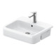 Duravit Lavabo semi-encastré Qatego 55x47 cm, EB v o, m HL, Ü, HL, blanc hgl-1