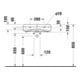 Duravit Lavabo semi-encastré Qatego 55x47 cm, EB v o, m HL, Ü, HL, blanc hgl