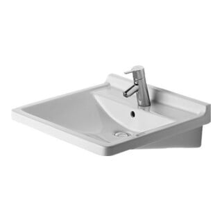 Duravit Lavabo Starck 3 Vital 60x54,5 cm, blanc, m HL, ÜL, HLB, accessible PMR