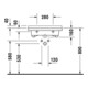 Duravit Lavabo Starck 3 Vital 60x54,5 cm, blanc, m HL, ÜL, HLB, accessible PMR