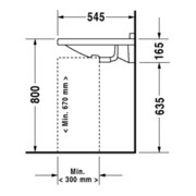 Duravit Lavabo Starck 3 Vital 60x54,5 cm, blanc, m HL, ÜL, HLB, accessible PMR-5