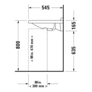 Duravit Lavabo Starck 3 Vital 70x54,5 cm, blanc, m HL, ÜL, HLB, accessible PMR-2