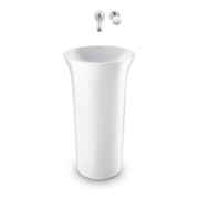 Duravit Lavabo White Tulip d 500 mm, libre, sans trop-plein, blanc-2