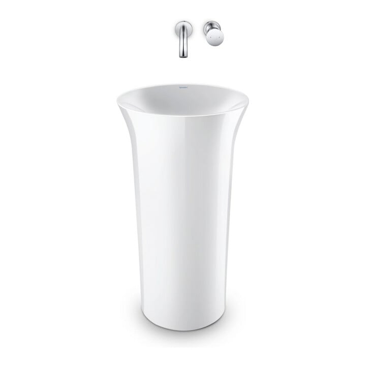 Duravit Lavabo White Tulip d 500 mm, libre, sans trop-plein, blanc