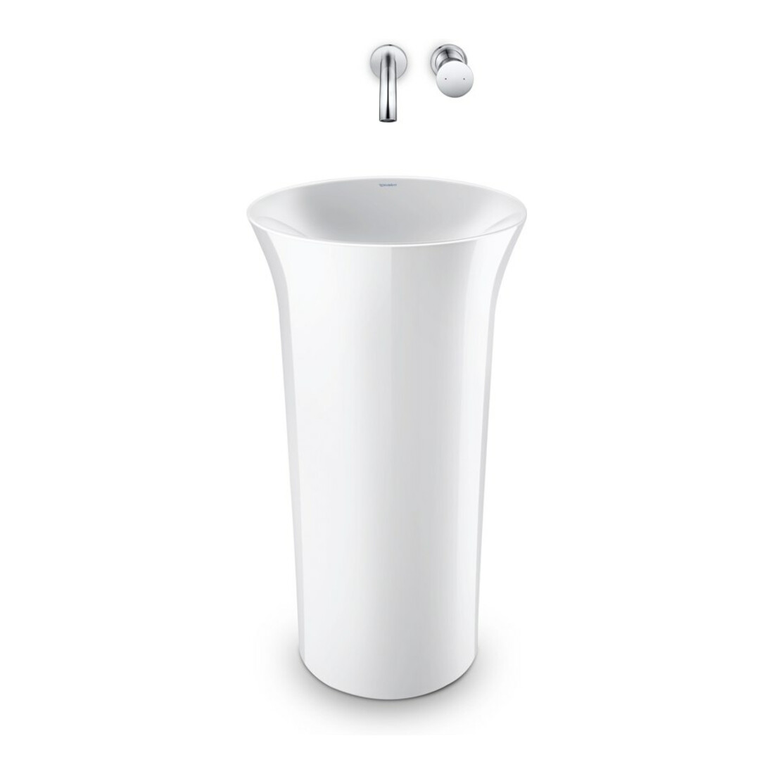 Duravit Lavabo White Tulip d 500 mm, libre, sans trop-plein, blanc