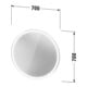 Duravit LED-Lichtspiegel L-Cube 70x70x6,7cm, 18W, w m, Sen., Dimm., wd-3