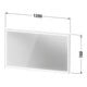 Duravit LED-Lichtspiegel Sensor weiß L-Cube 120x70x6cm, 32W, gra m, Sen., Dimm., wd