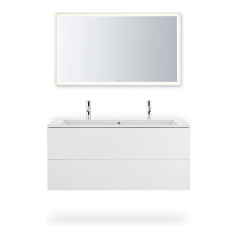 Duravit LED-Lichtspiegel Sensor weiß L-Cube 120x70x6cm, 32W, w m, Sen., Dimm., wandhängend