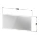 Duravit LED-Lichtspiegel Sensor weiß L-Cube 140x70x6cm, 36W, w m, Sen., Dimm., wandhängend-3