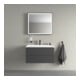 Duravit LED-Lichtspiegel Sensor weiß L-Cube 80x70x6,7cm, 24W, gra m, Sen., Dimm., wd-2