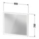 Duravit LED-Lichtspiegel Sensor weiß L-Cube 80x70x6,7cm, 24W, gra m, Sen., Dimm., wd