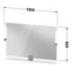 Duravit LED-Spiegel 9 W Sivida 105x65x3,6cm, gr. m, Leu., au, stl, G sw