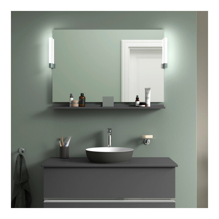 Duravit LED-Spiegel 9 W Sivida 105x65x3,6cm, gra m, Leu., au, stl, G c