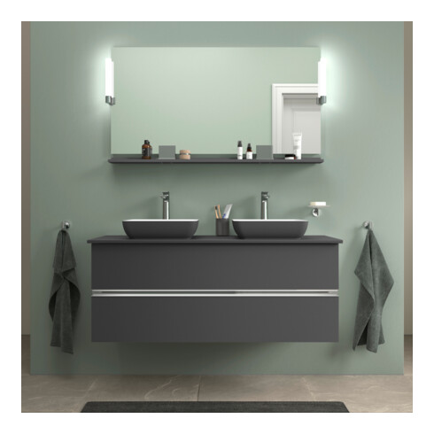Duravit LED-Spiegel 9 W Sivida 133x65x3,6mm, gra m, Leu., au, stl, G c