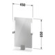 Duravit LED-Spiegel 9 W Sivida 45x65x3,6cm, gr. m, Leu., au, stl, G sw