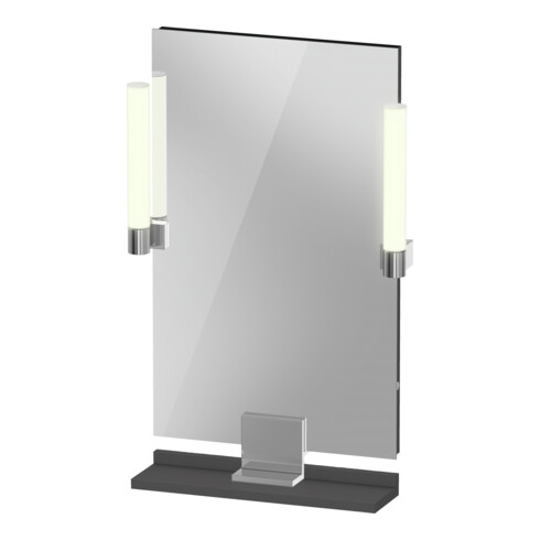 Duravit LED-Spiegel 9 W Sivida 45x65x3,6cm, gra m, Leu., au, stl, G chr