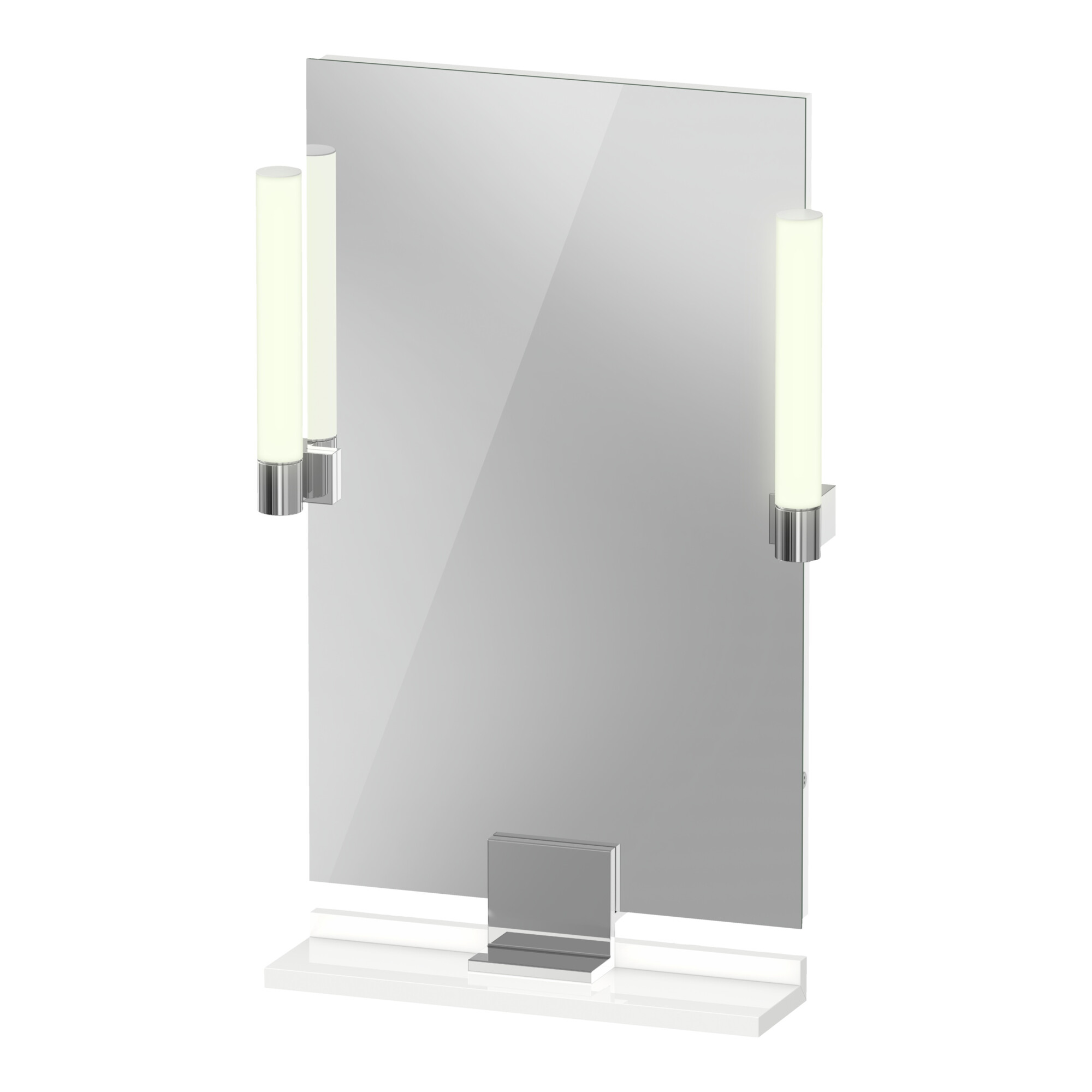 Duravit LED-Spiegel 9 W Sivida 45x65x3,6cm, w g, Leu., au, stl, Gr. chr