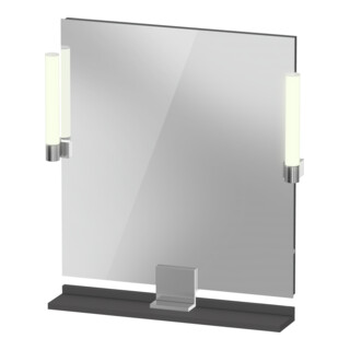 Duravit LED-Spiegel 9 W Sivida 65x65x3,6cm, gra m, Leu., au, stl, G chr