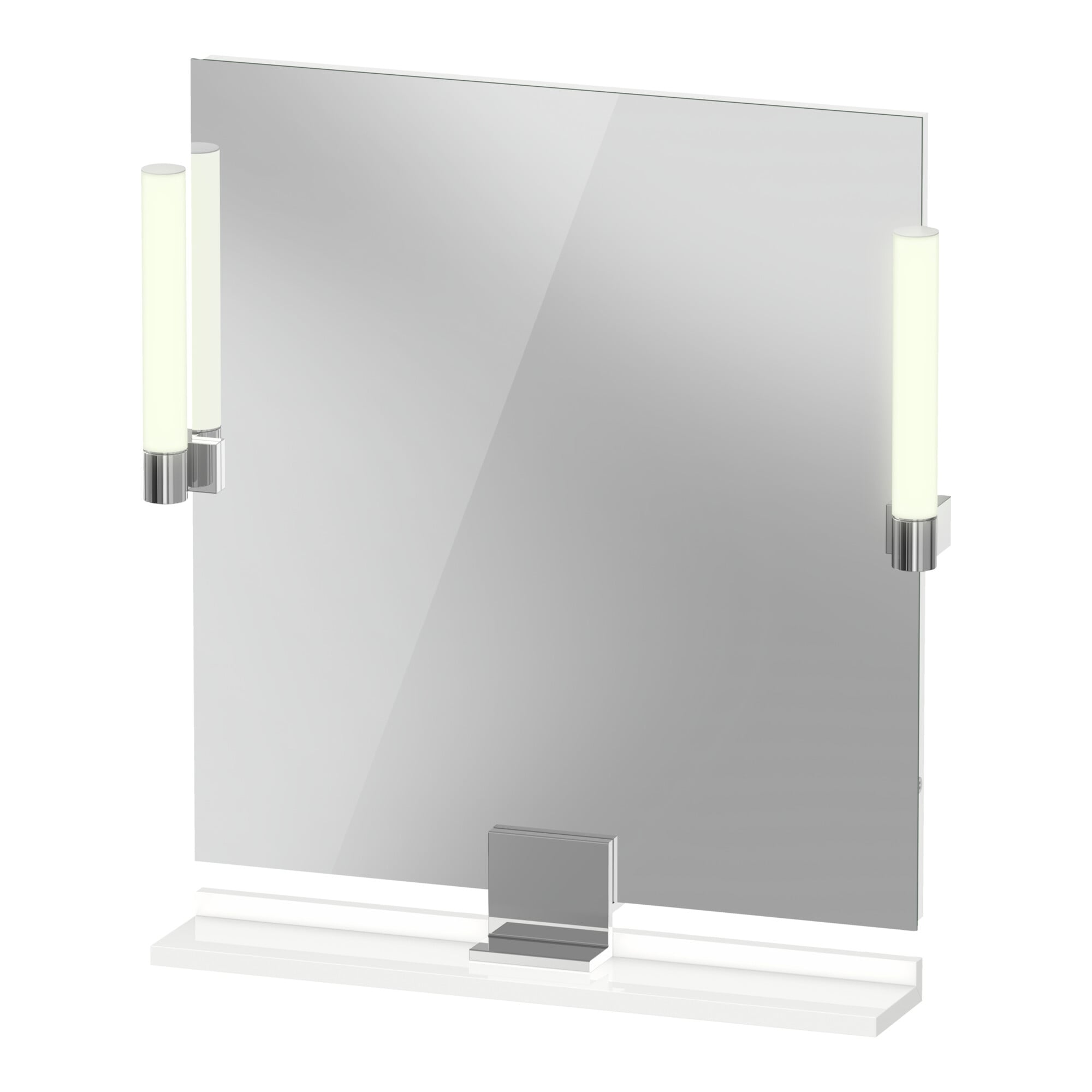 Duravit LED-Spiegel 9 W Sivida 65x65x3,6cm, w g, Leu., au, stl, Gr. chr
