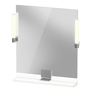 Duravit LED-Spiegel 9 W Sivida 65x65x3,6cm, w m, Leu., au, stl, Gr. chr