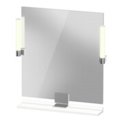 Duravit LED-Spiegel 9 W Sivida 65x65x3,6cm, w m, Leu., au, stl, Gr. chr