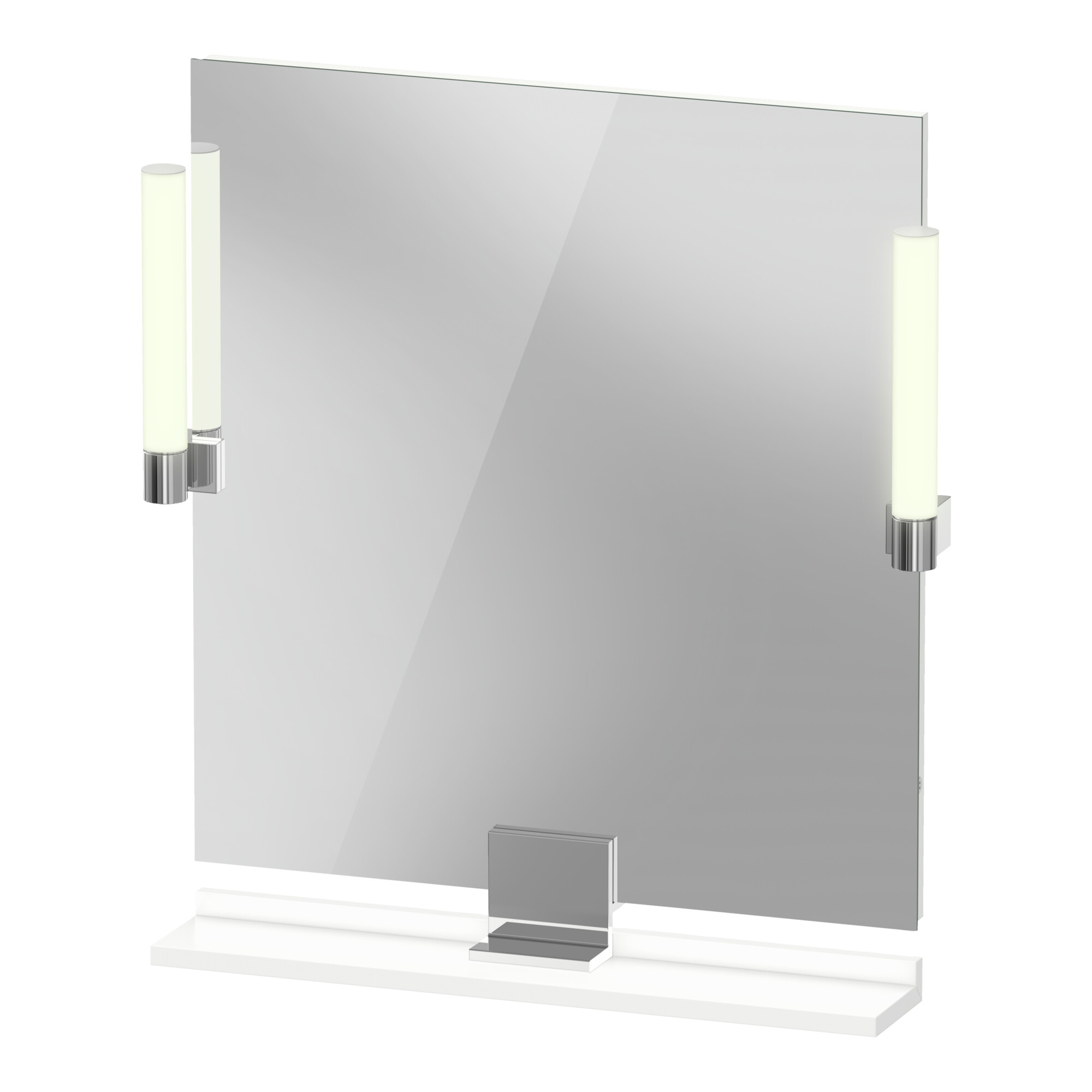 Duravit LED-Spiegel 9 W Sivida 65x65x3,6cm, w m, Leu., au, stl, Gr. chr