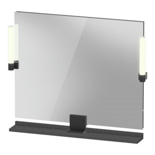 Duravit LED-Spiegel 9 W Sivida 85x65x3,6cm, gra m, Leu., au, stl, G sw
