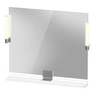 Duravit LED-Spiegel 9 W Sivida 85x65x3,6cm, w g, Leu., au, stl, Gr. chr