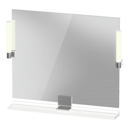 Duravit LED-Spiegel 9 W Sivida 85x65x3,6cm, w g, Leu., au, stl, Gr. chr