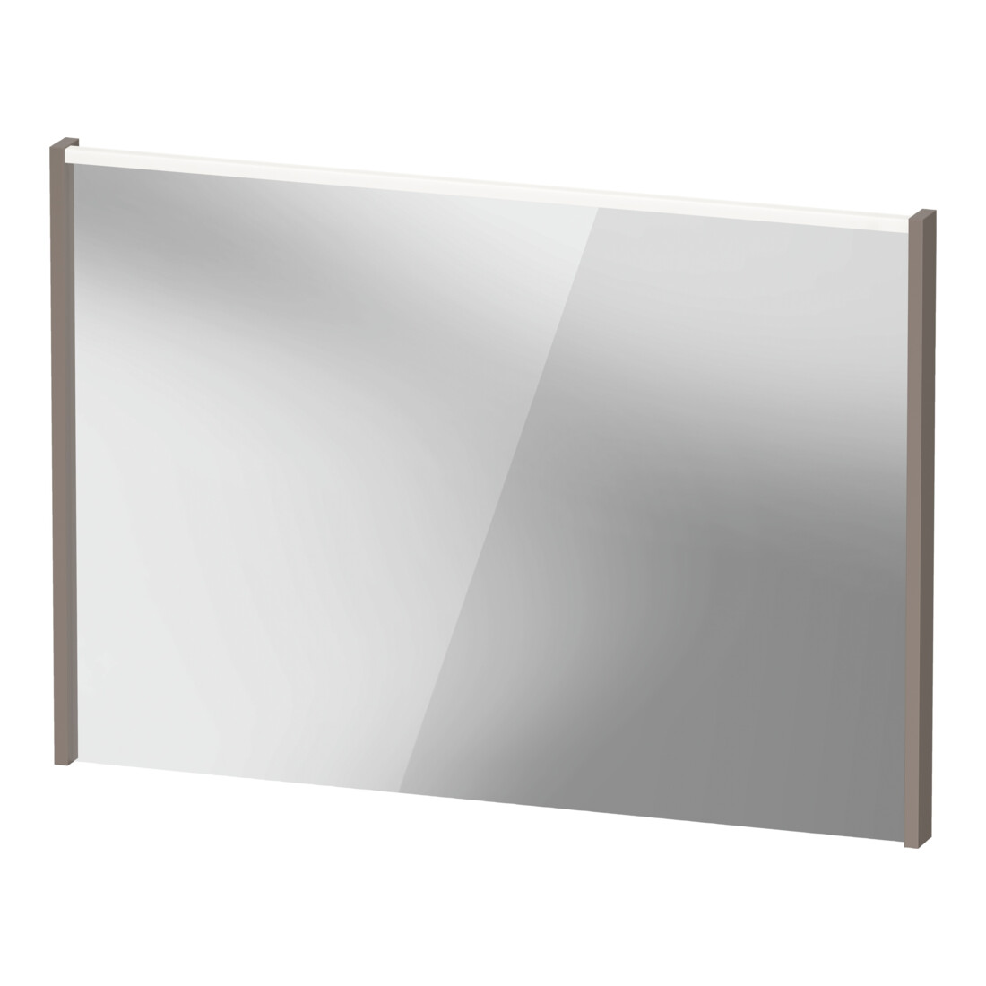 Duravit LED-Spiegel D-Code 2.0 100x70x5cm, 7 W, bas. ma, Lichtfeld oben