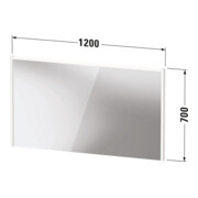 Duravit LED-Spiegel D-Code 2.0 120x70x5cm, 9 W, Ei Marm, Lichtfeld oben-3