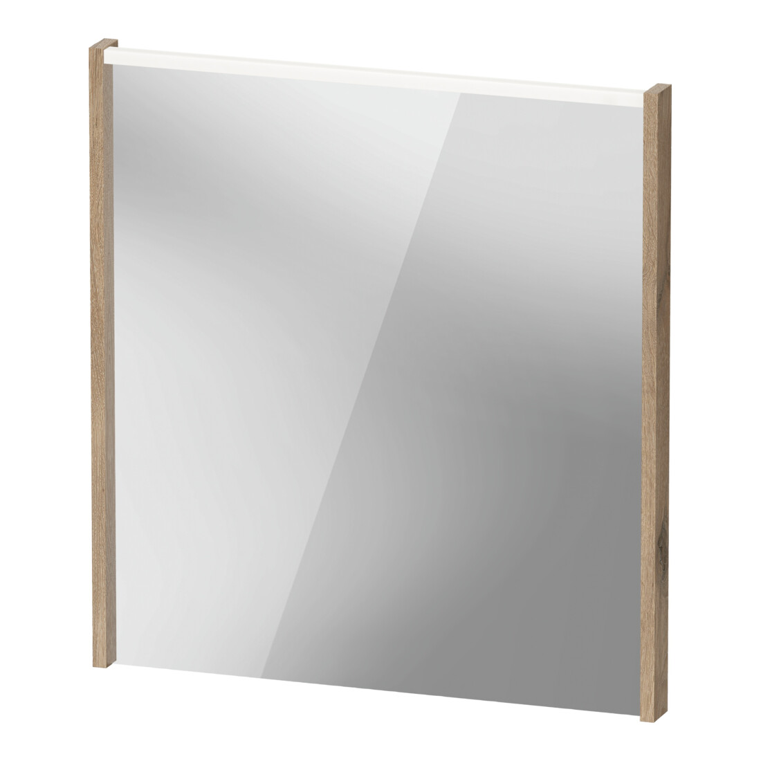 Duravit LED-Spiegel D-Code 2.0 65x70x5cm, 5 W, Ei Marm, Lichtfeld oben